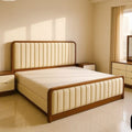 Solid boarder bed with comfertable poshish